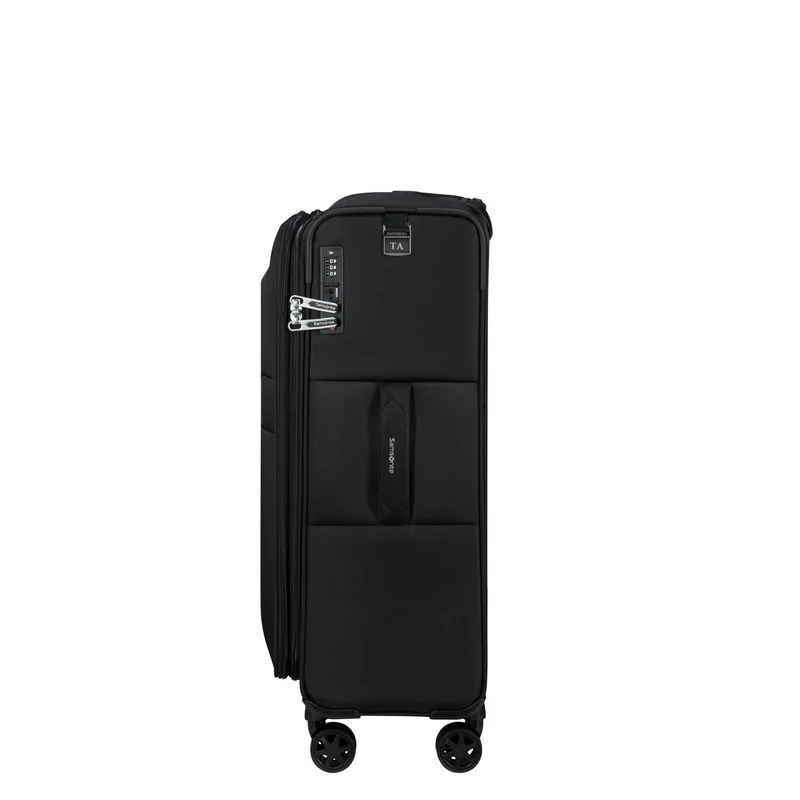 Samsonite Urbify spinner 4-kerekes bővíthető bőrönd 68 x 43 x 27/31 cm, fekete