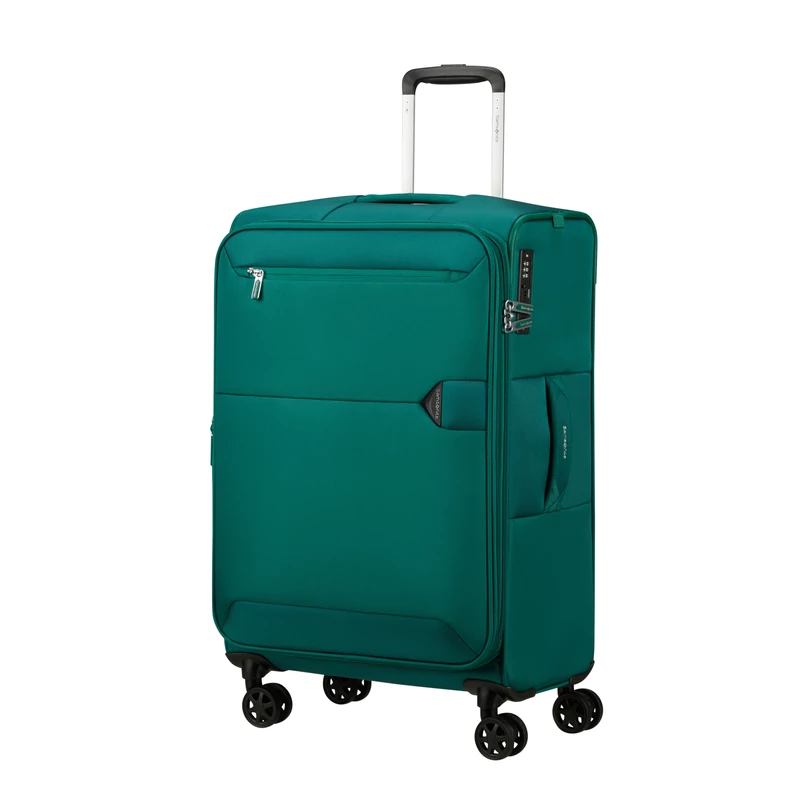 Samsonite Urbify spinner 4-kerekes bővíthető bőrönd 68 x 43 x 27/31 cm, zöld