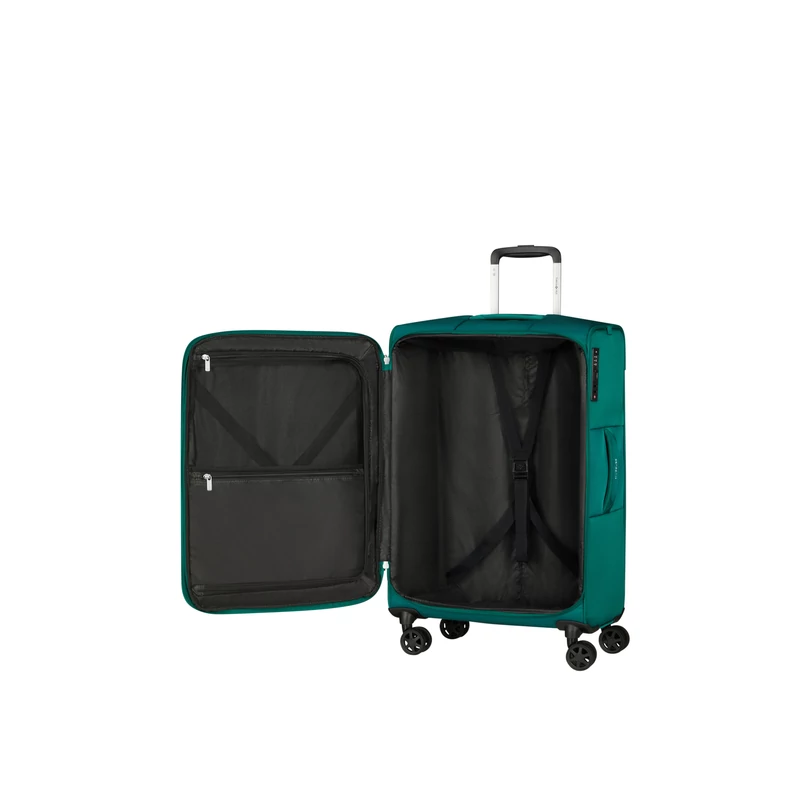 Samsonite Urbify spinner 4-kerekes bővíthető bőrönd 68 x 43 x 27/31 cm, zöld