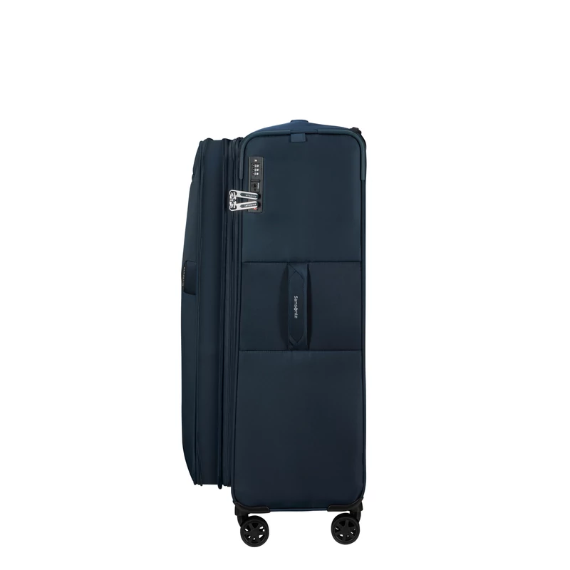 Samsonite Urbify spinner 4-kerekes bővíthető bőrönd 78 x 48 x 30/34 cm, söttékék