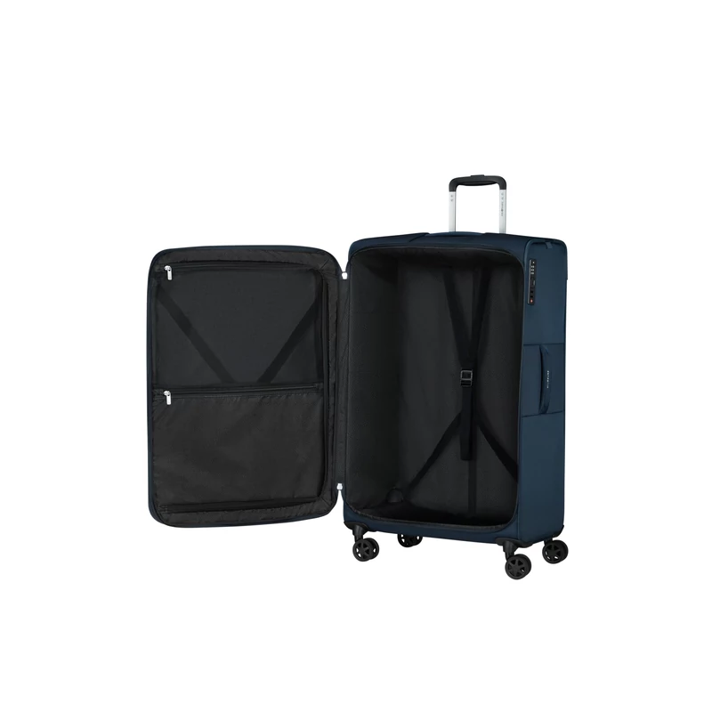 Samsonite Urbify spinner 4-kerekes bővíthető bőrönd 78 x 48 x 30/34 cm, söttékék