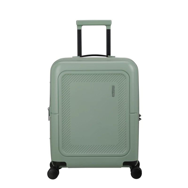 American Tourister Dashpop 4-kerekes keményfedeles bővíthető kabin bőrönd 55x40x20/23 cm, jeges zöld
