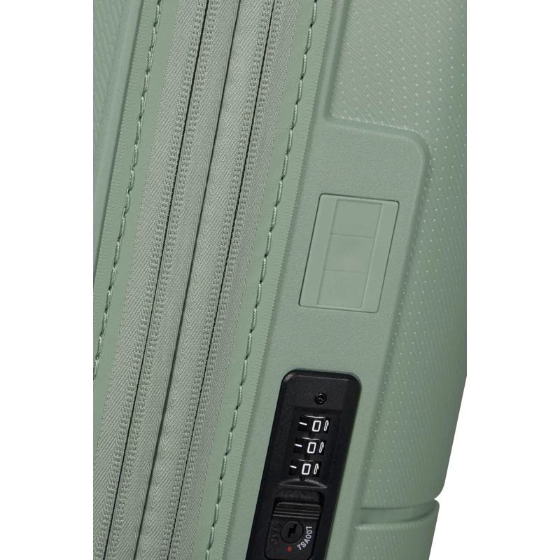 American Tourister Dashpop 4-kerekes keményfedeles bővíthető kabin bőrönd 55x40x20/23 cm, jeges zöld