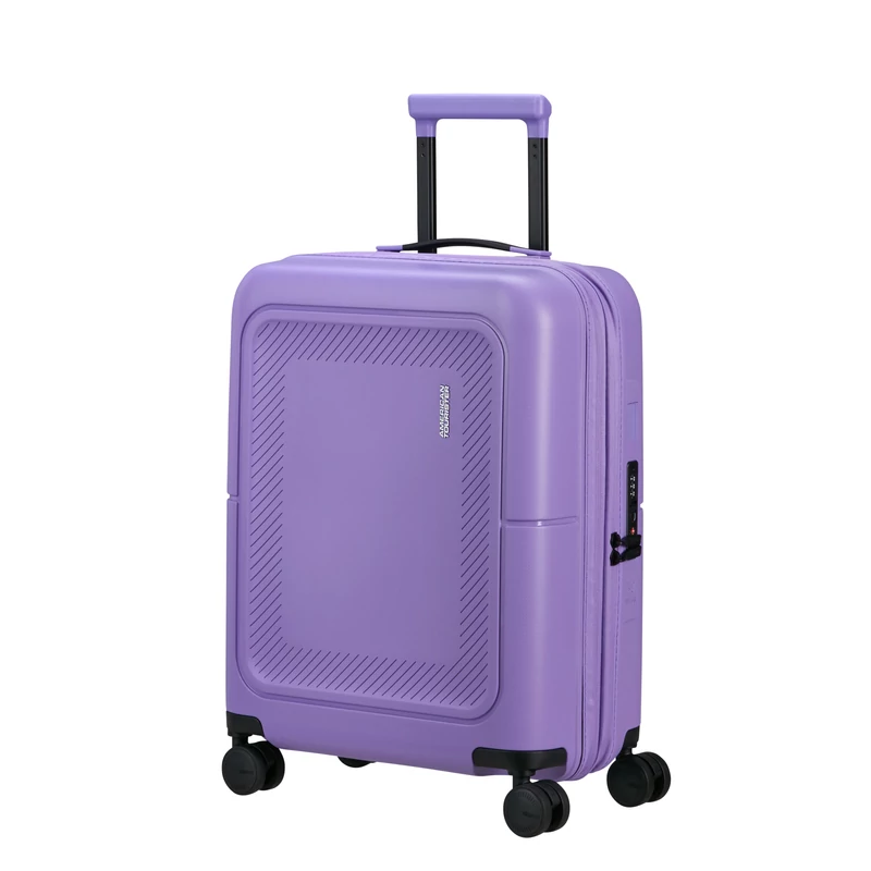 American Tourister Dashpop 4-kerekes keményfedeles bővíthető kabin bőrönd 55x40x20/23 cm, lila