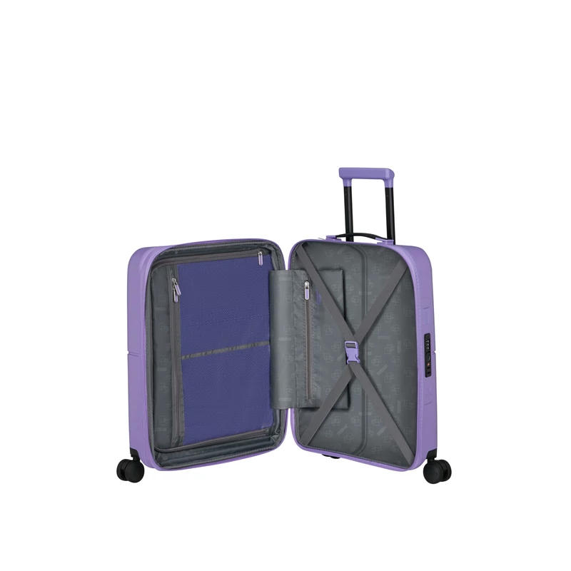 American Tourister Dashpop 4-kerekes keményfedeles bővíthető kabin bőrönd 55x40x20/23 cm, lila