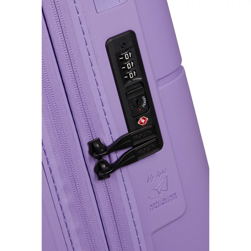 American Tourister Dashpop 4-kerekes keményfedeles bővíthető kabin bőrönd 55x40x20/23 cm, lila