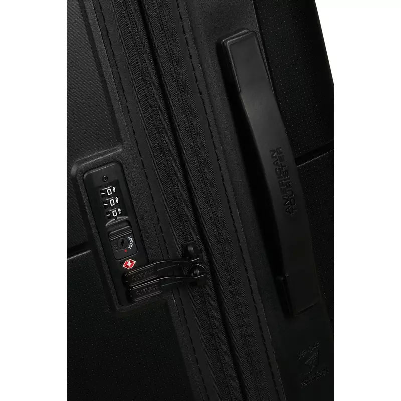 American Tourister Dashpop 4-kerekes keményfedeles bővíthető bőrönd 67 x 45 x 28/32 cm, fekete
