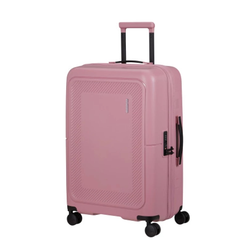American Tourister Dashpop 4-kerekes keményfedeles bővíthető bőrönd 67 x 45 x 28/32 cm, rózsaszín