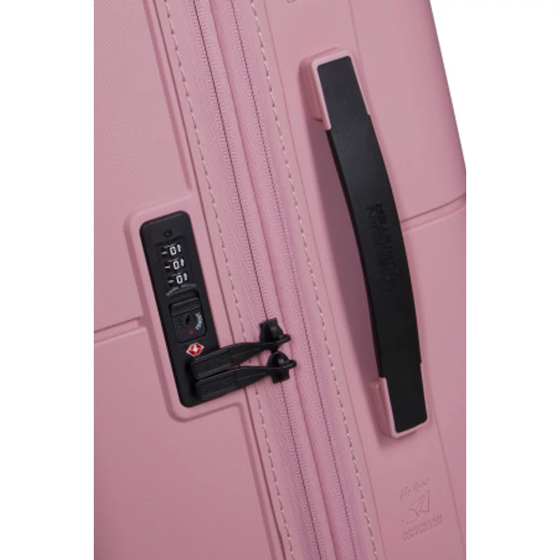 American Tourister Dashpop 4-kerekes keményfedeles bővíthető bőrönd 67 x 45 x 28/32 cm, rózsaszín