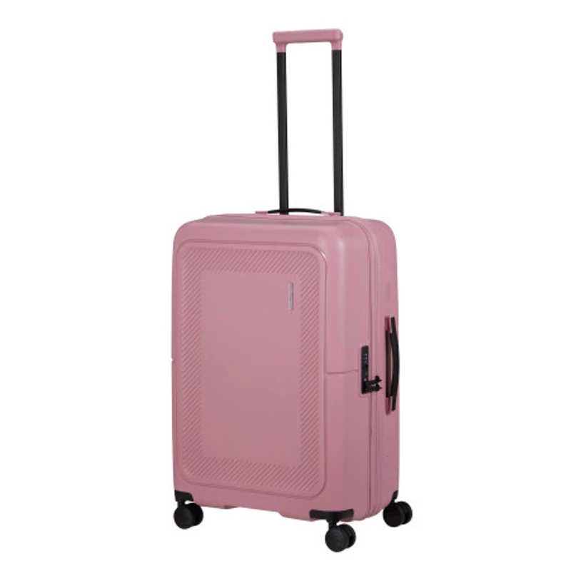 American Tourister Dashpop 4-kerekes keményfedeles bővíthető bőrönd 67 x 45 x 28/32 cm, rózsaszín