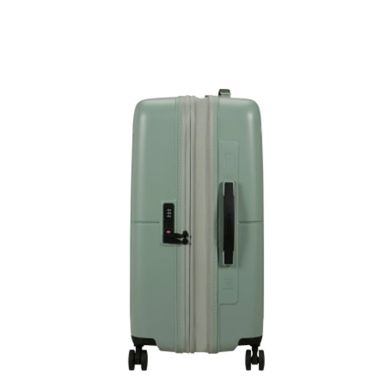 American Tourister Dashpop 4-kerekes keményfedeles bővíthető bőrönd 67 x 45 x 28/32 cm, jeges zöld