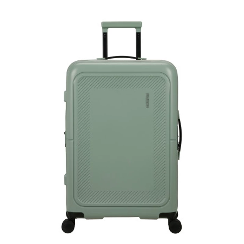 American Tourister Dashpop 4-kerekes keményfedeles bővíthető bőrönd 67 x 45 x 28/32 cm, jeges zöld