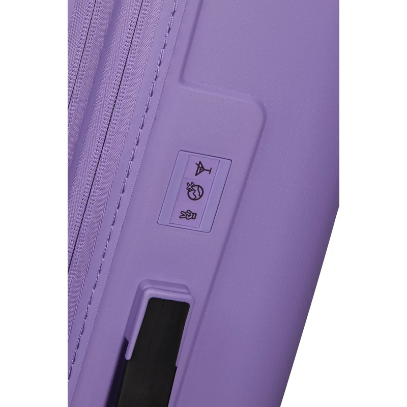 American Tourister Dashpop 4-kerekes keményfedeles bővíthető bőrönd 77 x 50 x 30/33 cm, lila