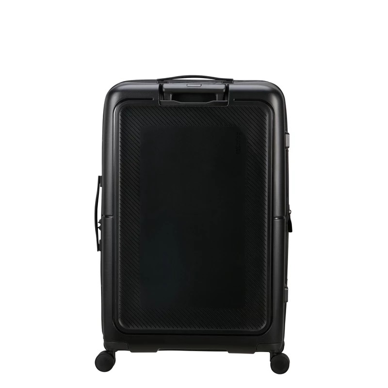 American Tourister Dashpop 4-kerekes keményfedeles bővíthető bőrönd 77 x 50 x 30/33 cm, fekete
