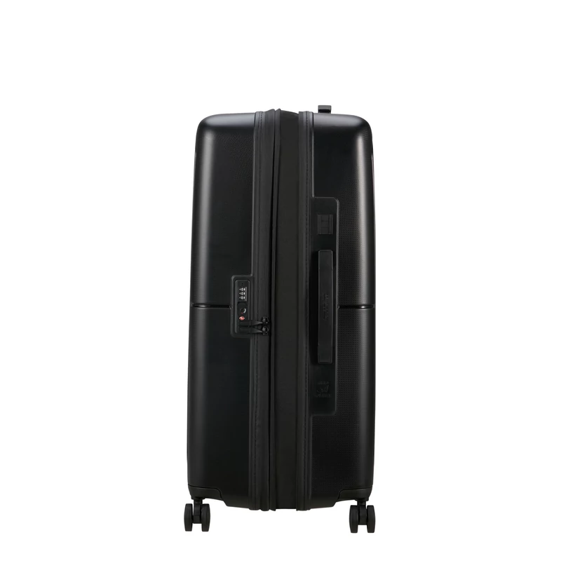 American Tourister Dashpop 4-kerekes keményfedeles bővíthető bőrönd 77 x 50 x 30/33 cm, fekete