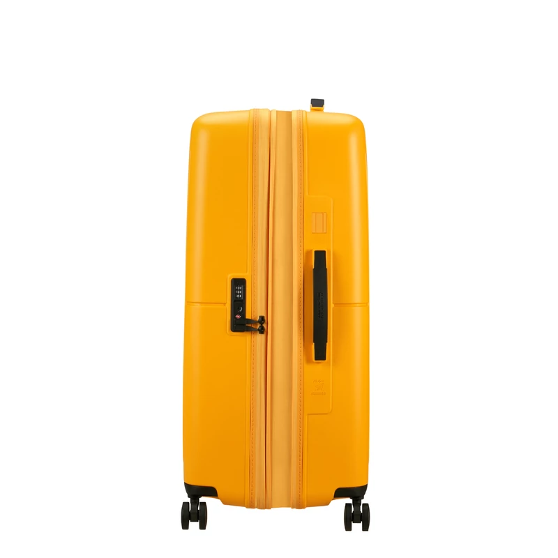 American Tourister Dashpop 4-kerekes keményfedeles bővíthető bőrönd 77 x 50 x 30/33 cm, sárga