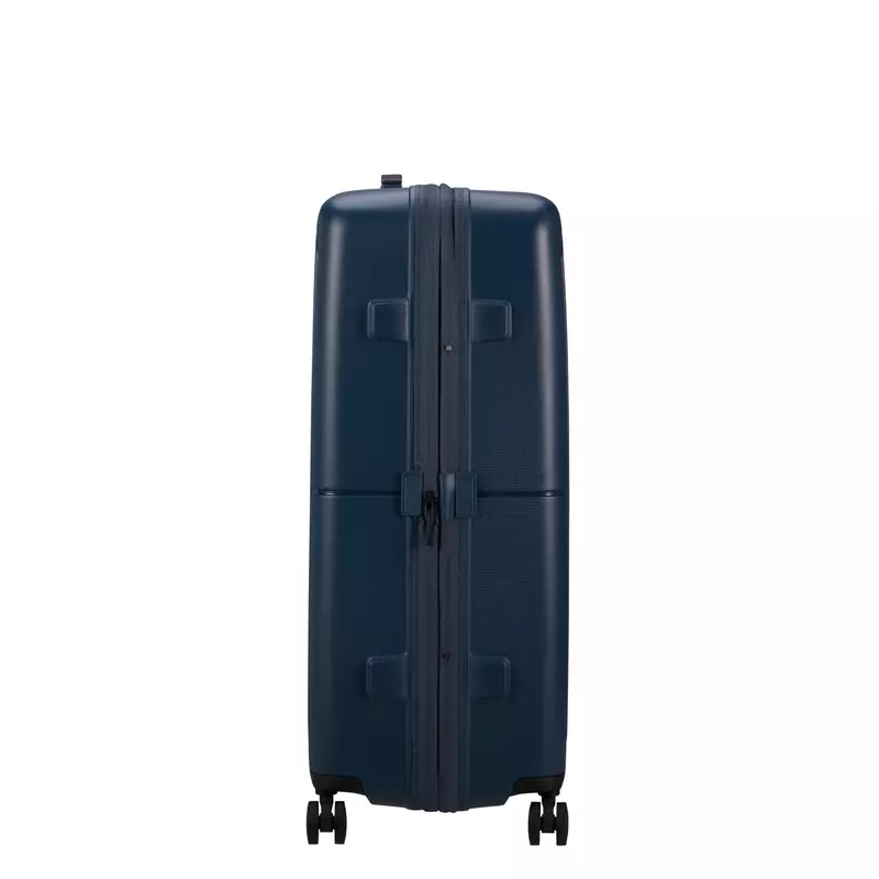 American Tourister Dashpop 4-kerekes keményfedeles bővíthető bőrönd 77 x 50 x 30/33 cm, sötétkék