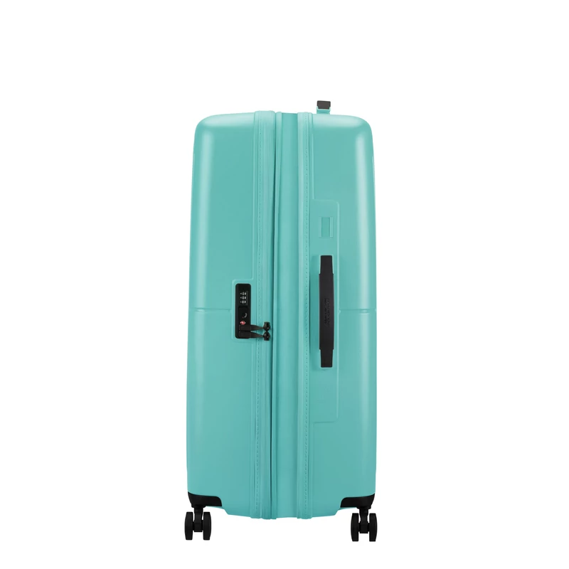 American Tourister Dashpop 4-kerekes keményfedeles bővíthető bőrönd 77 x 50 x 30/33 cm, világos türkiz