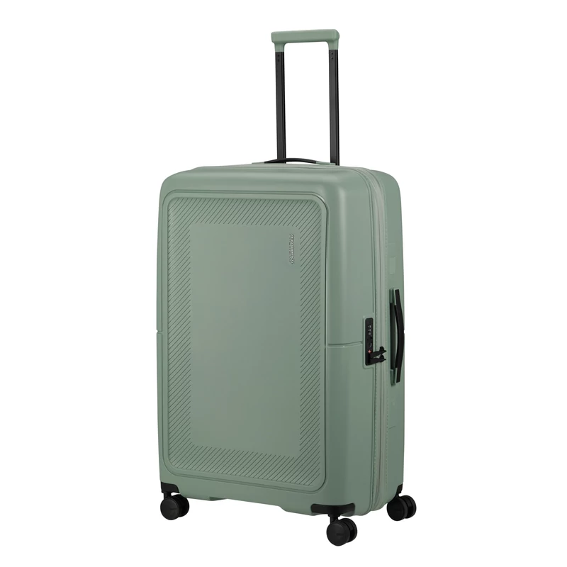 American Tourister Dashpop 4-kerekes keményfedeles bővíthető bőrönd 77 x 50 x 30/33 cm, jeges zöld