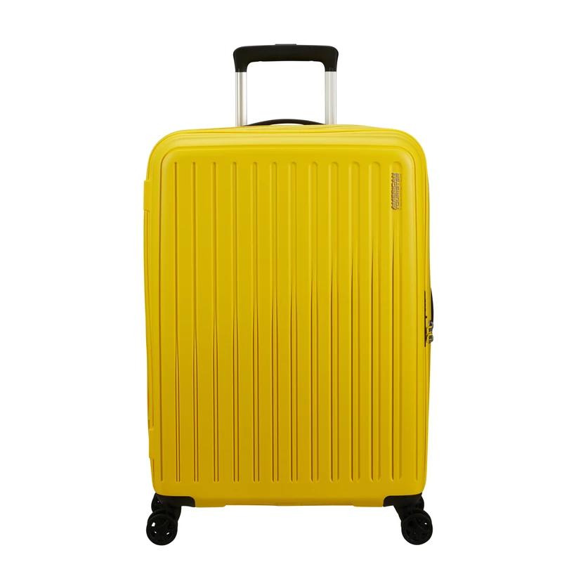 American Tourister Rejoy 4-kerekes keményfedeles bőrönd 68 x 47 x 26 cm, sárga