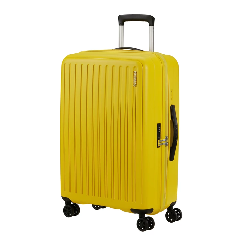 American Tourister Rejoy 4-kerekes keményfedeles bőrönd 68 x 47 x 26 cm, sárga