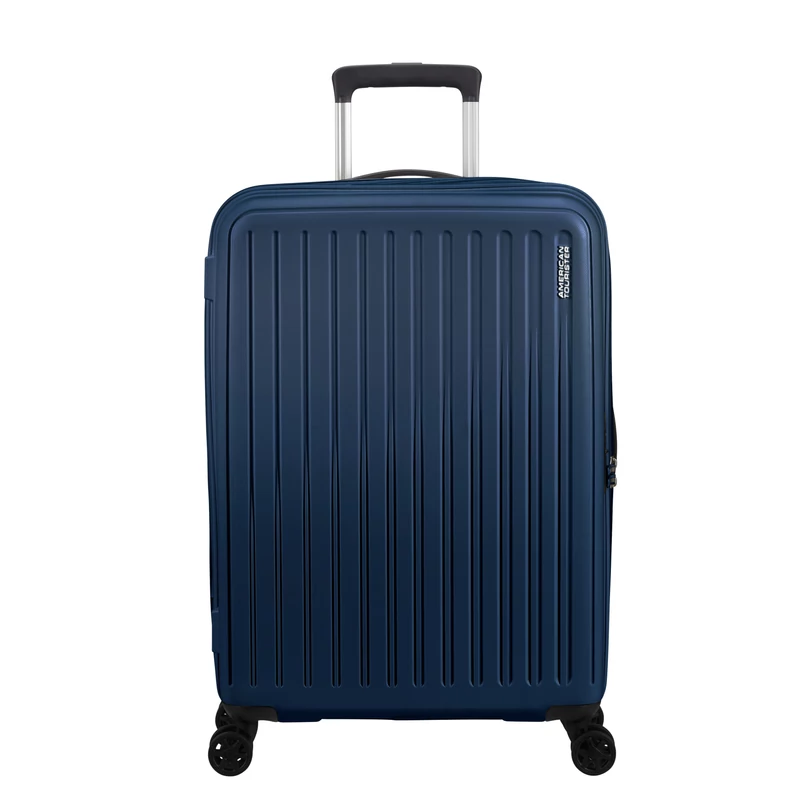 American Tourister Rejoy 4-kerekes keményfedeles bőrönd 68 x 47 x 26 cm, sötétkék