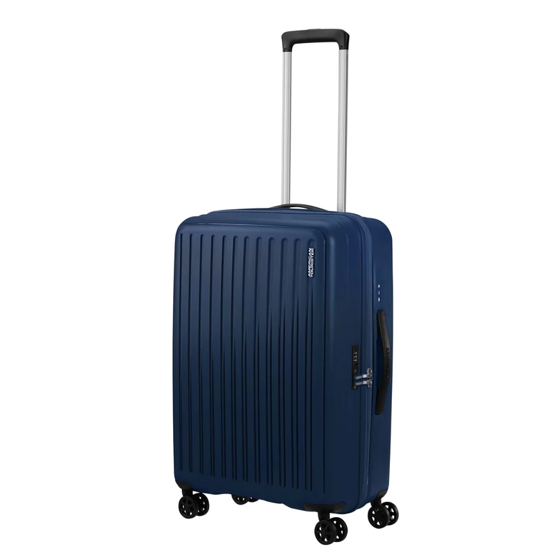 American Tourister Rejoy 4-kerekes keményfedeles bőrönd 68 x 47 x 26 cm, sötétkék