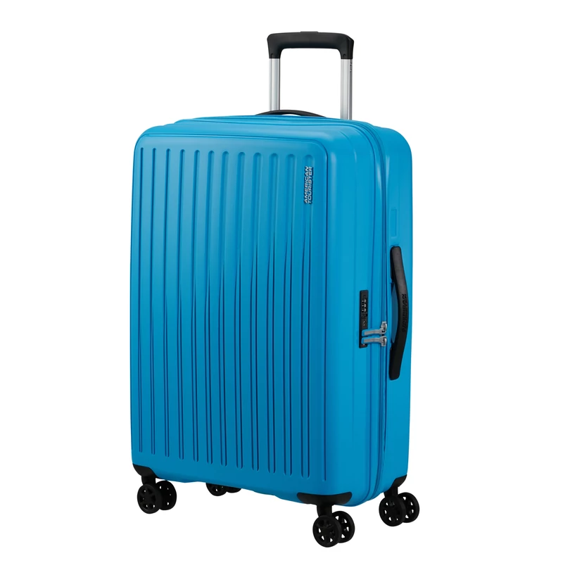 American Tourister Rejoy 4-kerekes keményfedeles bőrönd 68 x 47 x 26 cm, világos kék