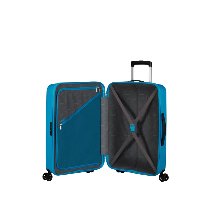 American Tourister Rejoy 4-kerekes keményfedeles bőrönd 68 x 47 x 26 cm, világos kék