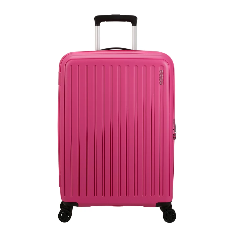 American Tourister Rejoy 4-kerekes keményfedeles bőrönd 68 x 47 x 26 cm, pink