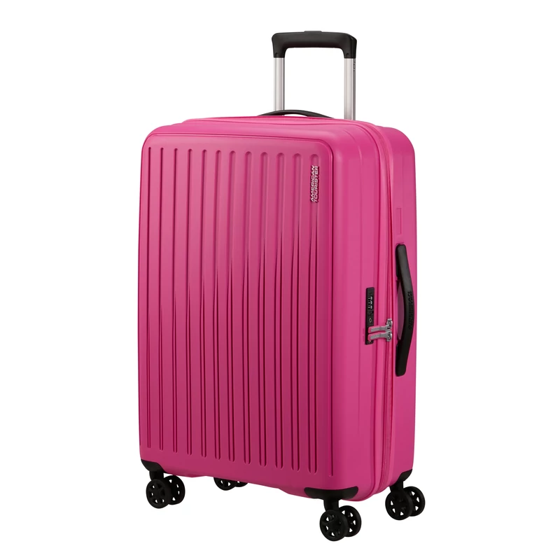 American Tourister Rejoy 4-kerekes keményfedeles bőrönd 68 x 47 x 26 cm, pink