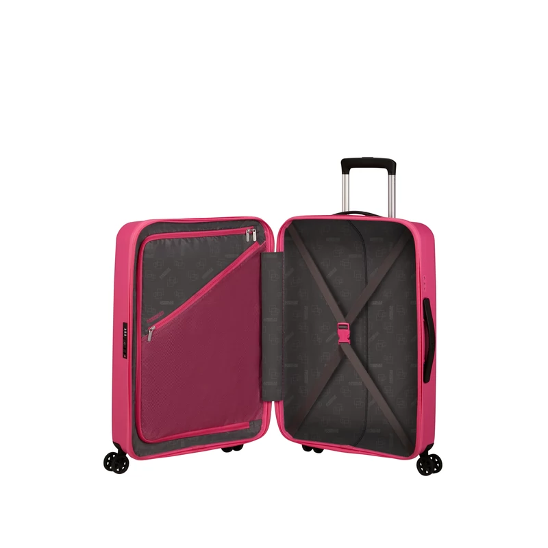 American Tourister Rejoy 4-kerekes keményfedeles bőrönd 68 x 47 x 26 cm, pink
