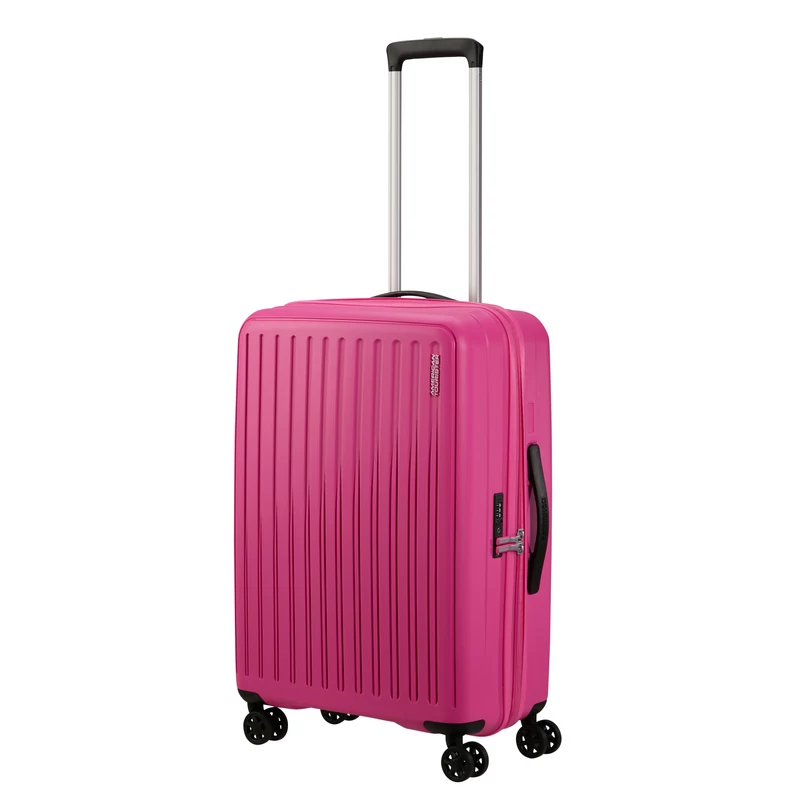American Tourister Rejoy 4-kerekes keményfedeles bőrönd 68 x 47 x 26 cm, pink