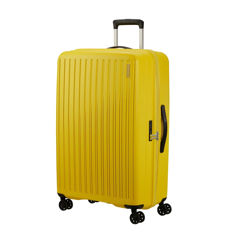 American Tourister Rejoy 4-kerekes keményfedeles bőrönd 77 x 51 x 30 cm, sárga