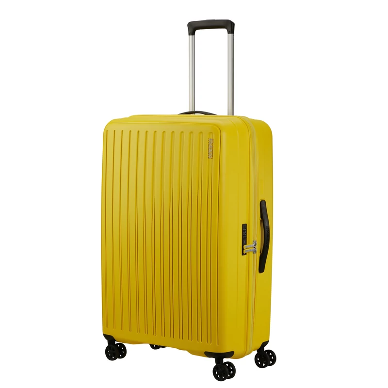 American Tourister Rejoy 4-kerekes keményfedeles bőrönd 77 x 51 x 30 cm, sárga