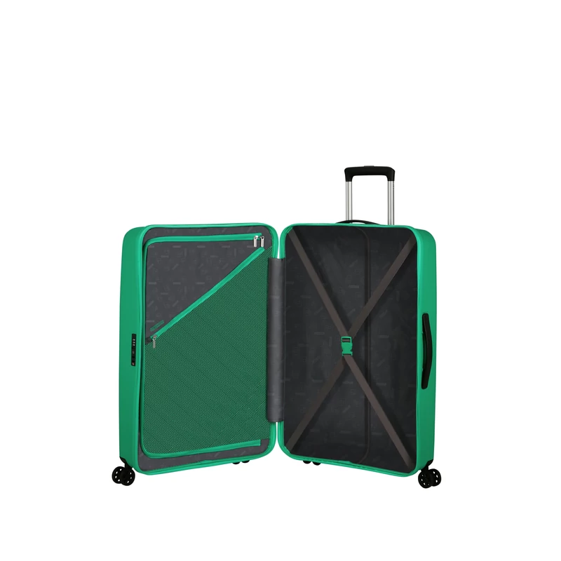 American Tourister Rejoy 4-kerekes keményfedeles bőrönd 77 x 51 x 30 cm, világos zöld