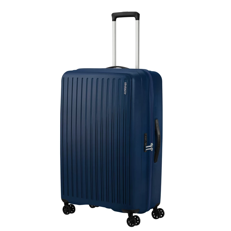American Tourister Rejoy 4-kerekes keményfedeles bőrönd 77 x 51 x 30 cm, sötétkék