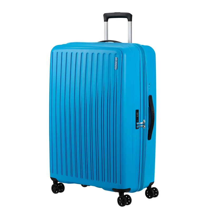 American Tourister Rejoy 4-kerekes keményfedeles bőrönd 77 x 51 x 30 cm, világos kék