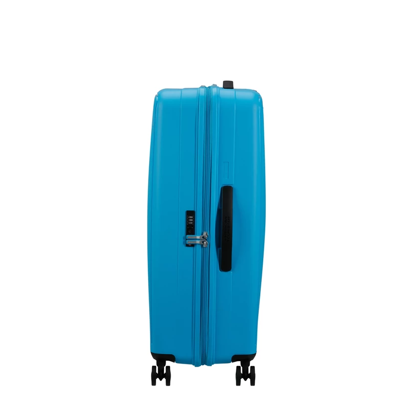 American Tourister Rejoy 4-kerekes keményfedeles bőrönd 77 x 51 x 30 cm, világos kék