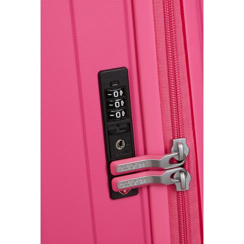 American Tourister Rejoy 4-kerekes keményfedeles bőrönd 77 x 51 x 30 cm, pink