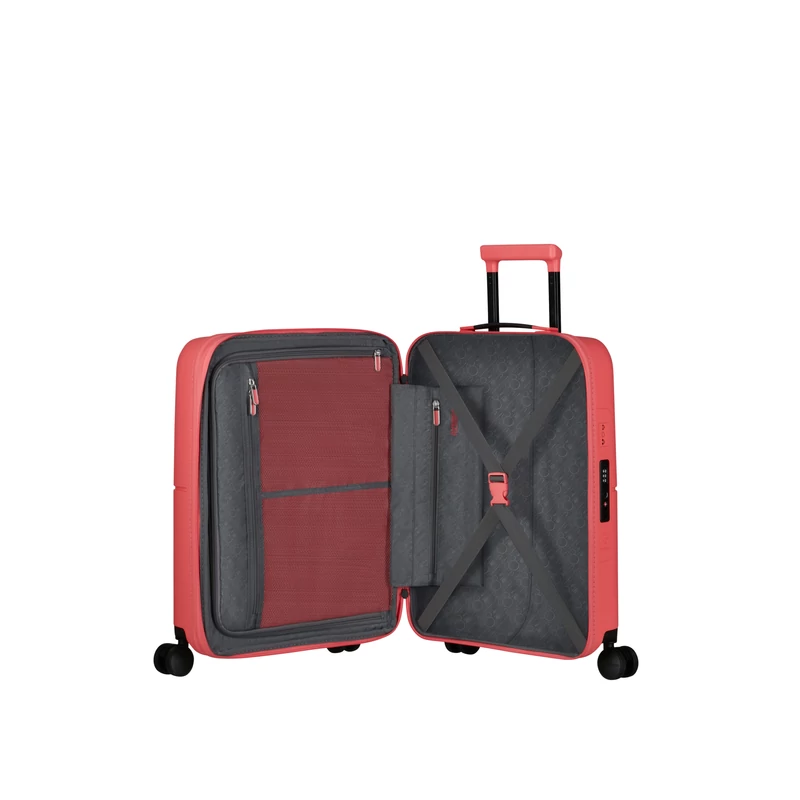 American Tourister Dashpop 4-kerekes keményfedeles bővíthető kabin bőrönd 55x40x20/23 cm, Disney Minnie korall