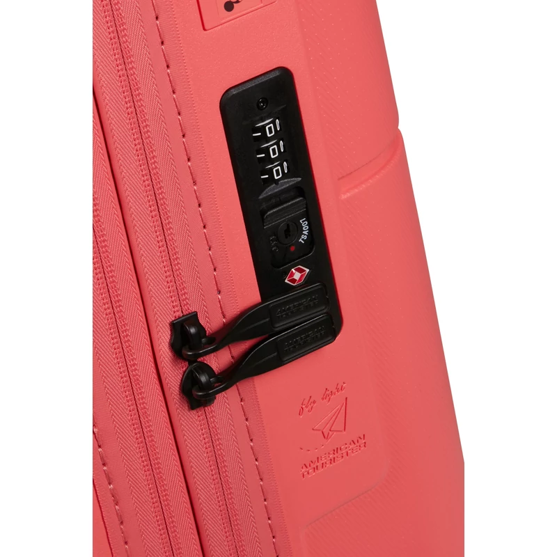 American Tourister Dashpop 4-kerekes keményfedeles bővíthető kabin bőrönd 55x40x20/23 cm, Disney Minnie korall