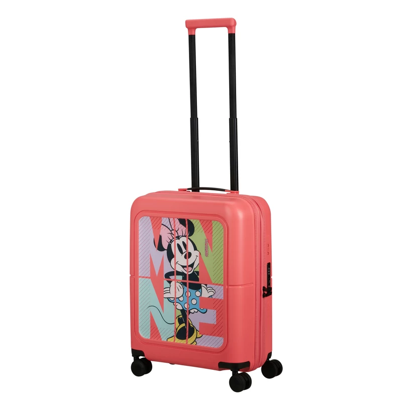 American Tourister Dashpop 4-kerekes keményfedeles bővíthető kabin bőrönd 55x40x20/23 cm, Disney Minnie korall