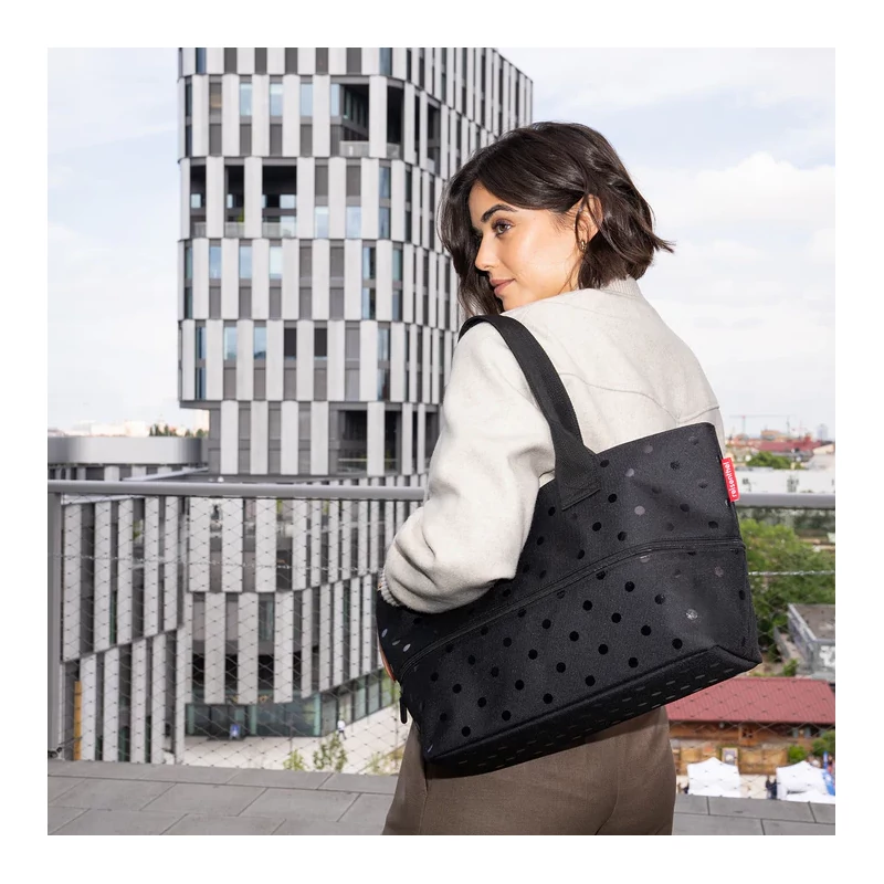 Reisenthel Shopper e1, glossy dots black