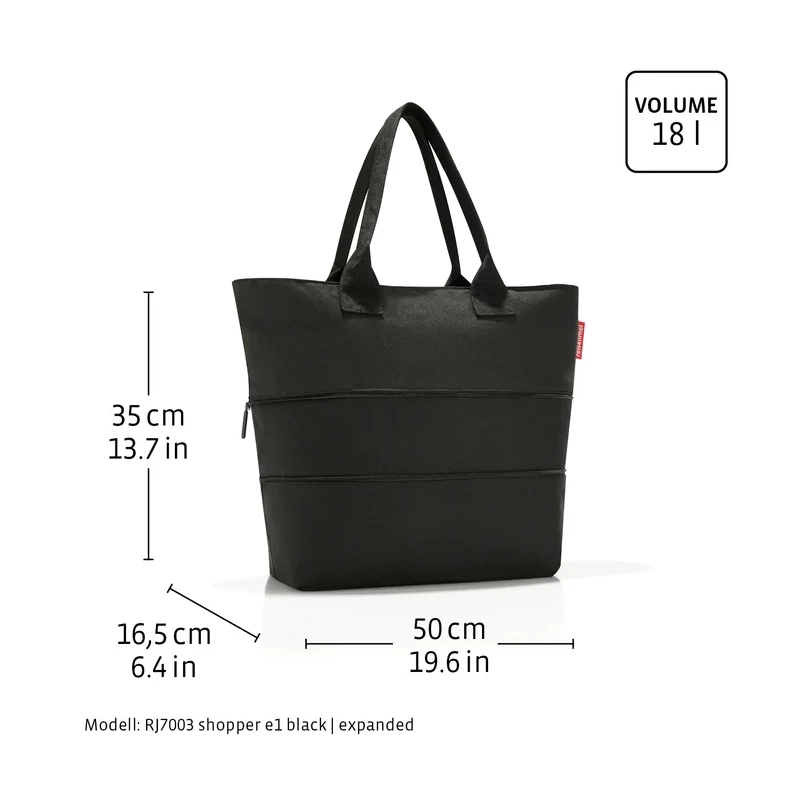 Reisenthel Shopper e1, glossy dots black