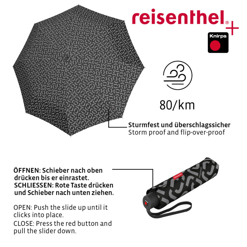 Reisenthel Pocket Classic esernyő, signature black