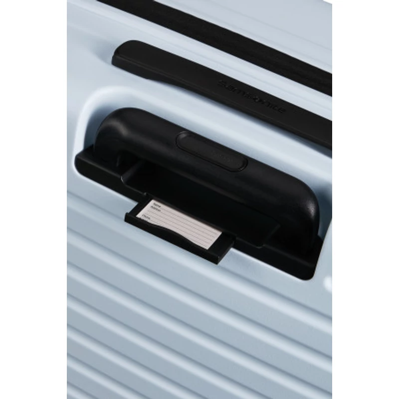 Samsonite Restackd spinner 4-kerekes keményfedeles bővíthető extra nagy bőrönd 81 x 54 x 31/34 cm, halvány kék