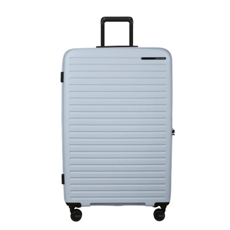 Samsonite Restackd spinner 4-kerekes keményfedeles bővíthető extra nagy bőrönd 81 x 54 x 31/34 cm, halvány kék