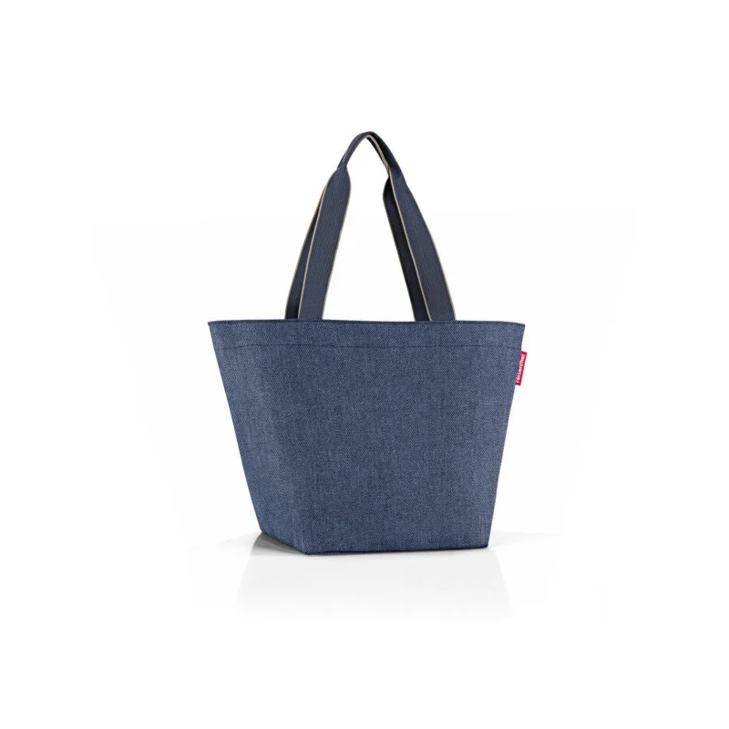Reisenthel Shopper M, herringbone dark blue