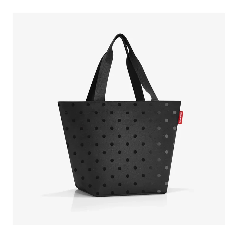 Reisenthel Shopper M, glossy dots black